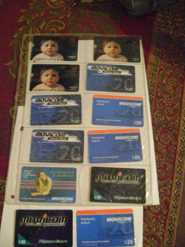 12 Tarjetas Coleccionismo Telefono Movicom Telecom L Xi-194 0