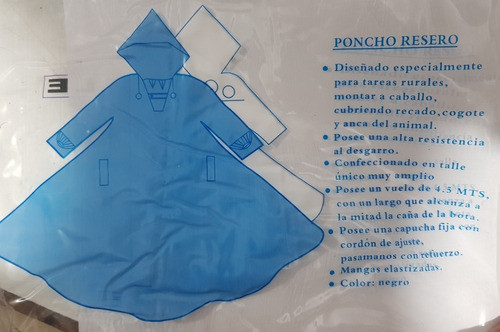 Poncho Resero Capa Impermeable Cabalgata Caza Gaucho Pesca 1
