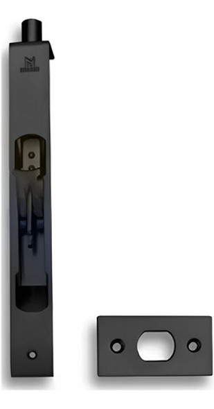 Fecho Embutir Com Alavanca 6010 Preto Fosco 22cm - Rodrigues 0