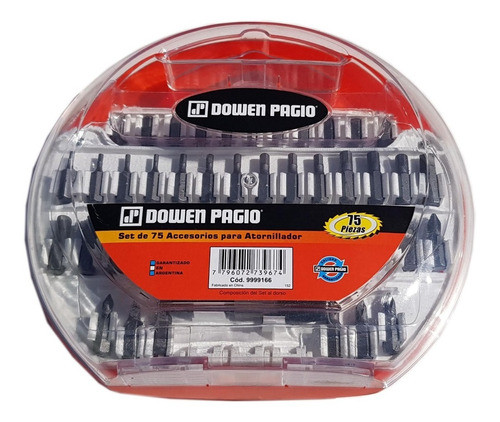 Set De Accesorios Atornillador 75 Piezas 1/4 Dowen Pagio 1