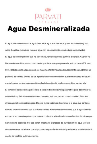 10 Litro Agua Desmineralizada Uso Cosmetico 1