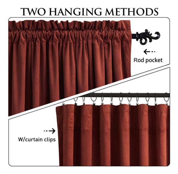 Stangh Cortinas De Terciopelo Xido, Elegantes Cortinas De Bl 1