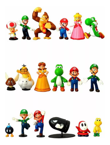 Figuras Marios Bros - X18 Unidades. 0
