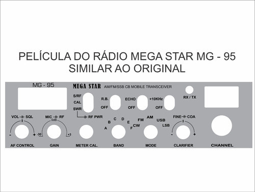 Película Rádio Mega Star Mg 95 0