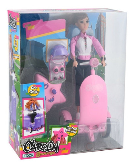 Muñeca Carolin Hoverboard Scooter Control Remoto Ditoys 0