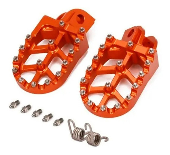 Pedalines Aluminio Ktm Sx Exc F 250 350 450 Cross Motorace 0