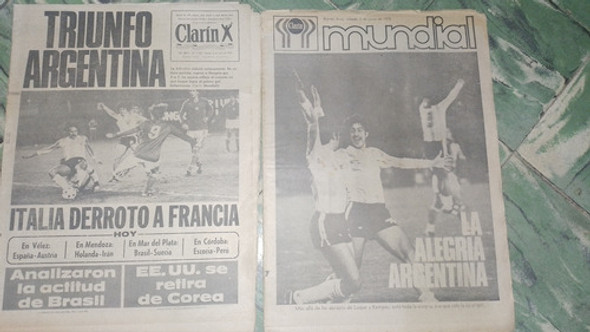 Diario * Clarin * Argentina Derroto A Francia - Mundial 1978 0
