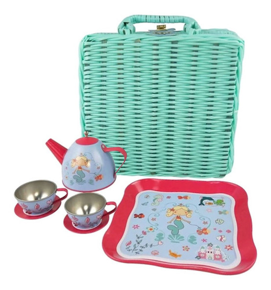 Funny Land Juego De Te Mimbre Turquesa Pr 0 Funny Land Juego De Te Mimbre Turquesa Pr 0