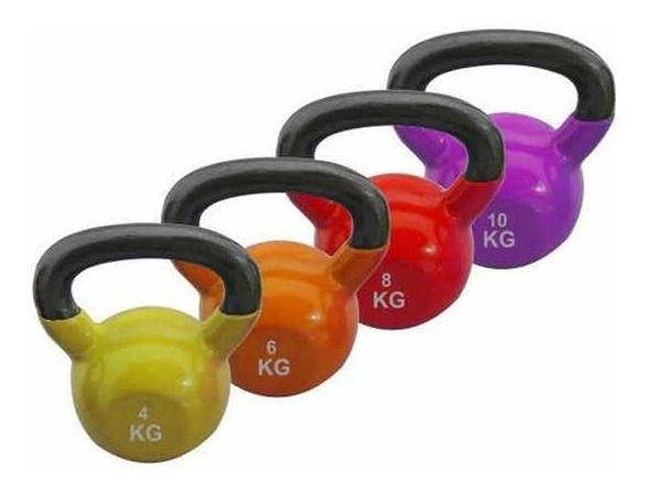 Ketllebel 10kg Hierro Macizo Revestidas 0
