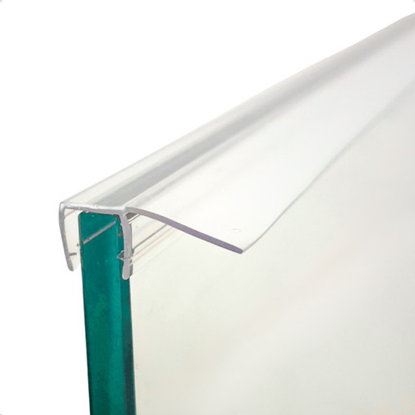 2 Perfil Siliconado Vedação Lateral Transpasse Vidro 8mm 1m 0