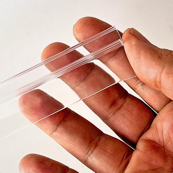 2 Perfil Siliconado Vedação Lateral Transpasse Vidro 8mm 1m 1