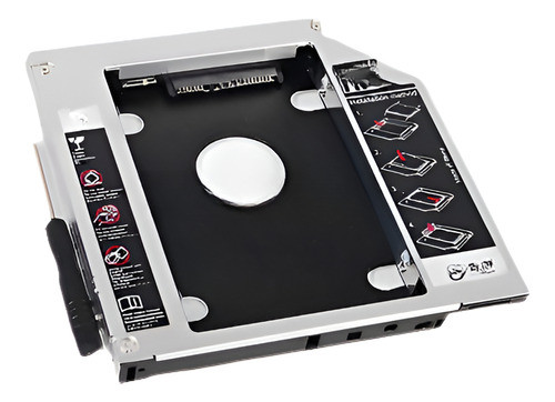 2 º Hdd Ssd Duro Drive Caddy Adaptador Universal Para 12,7 Q 0