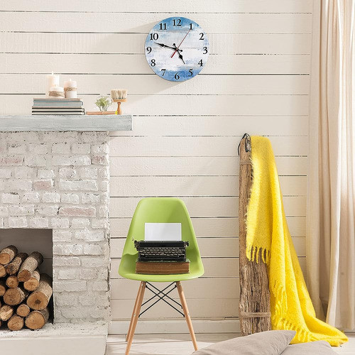 Reloj De Pared Redondo Reloj Silencioso Sin Tictac De 10 Pul 1