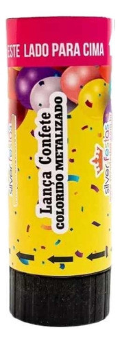 Kit 10 Mini Lança Confetes Metálicos Divertidos Carnaval 0