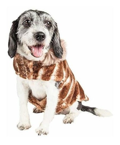 Pet Life Luxe Tira-poochoo Chaqueta De Abrigo De Vison Con 1