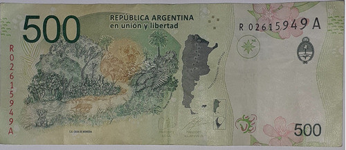 Billete De $500 Argentinos De Reposición Serie A 0