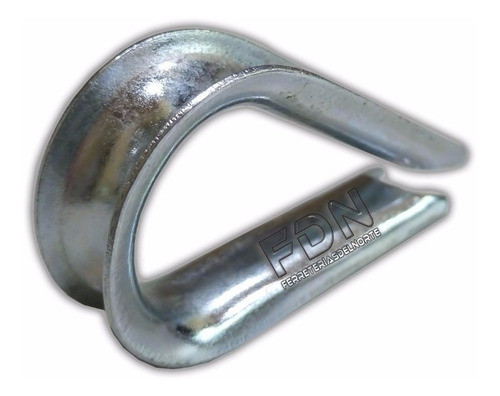 Guardacabos De Hierro Galvanizado 3/8 - Set X 100 - Fdn 0