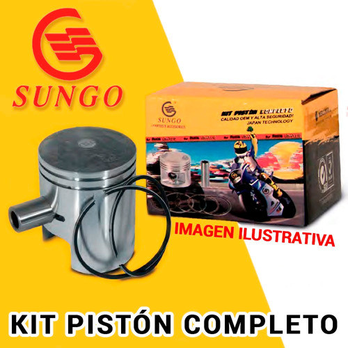 Kit Piston Completo 0.75 Motomel Skua 200 Sungo Urquiza Moto 0