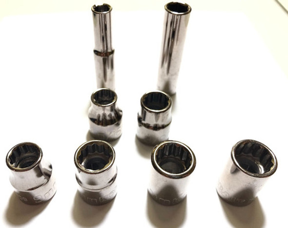 Set 8 Tubos Enc. 3/8 Hex Y Estr Mm Y Pulgadas Kobalt Usa 0