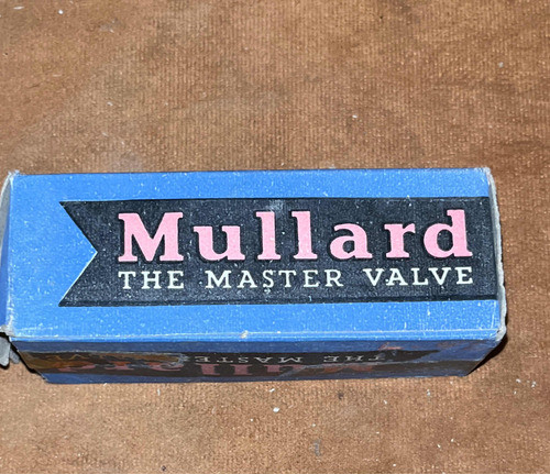 Lámpara Antigua Válvula Mullard 6c5 Nueva En Caja Sin Uso 0