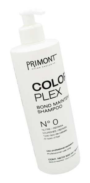 Primont Color Plex Shampoo Paso N° 0 Reparador 500ml 6c 1 Primont Color Plex Shampoo Paso N° 0 Reparador 500ml 6c 1