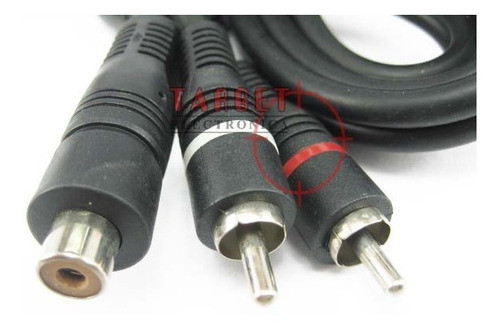 Cable 1 Rca Hembra - 2 Rca Macho Para Potencias Estereos 0