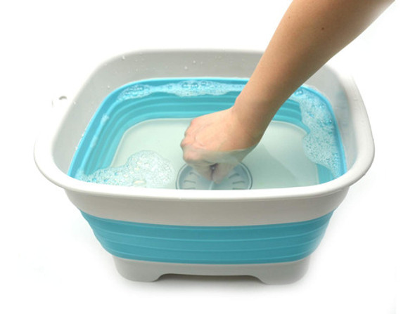 Lavavajillas Plegable Portatil Para Camping 9.1l - Gris/azul 1