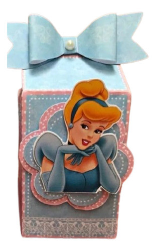 40 Cajitas Milk Box En 3d De La Cenicienta 0