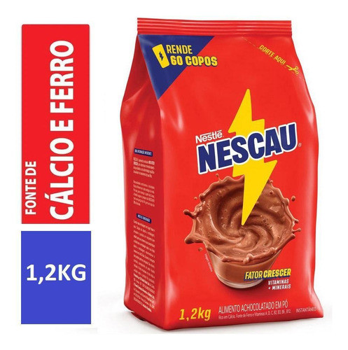 Kit 2 Pacotes Nescau Achocolatado Em Pó Nestlé 1,2ookg 0