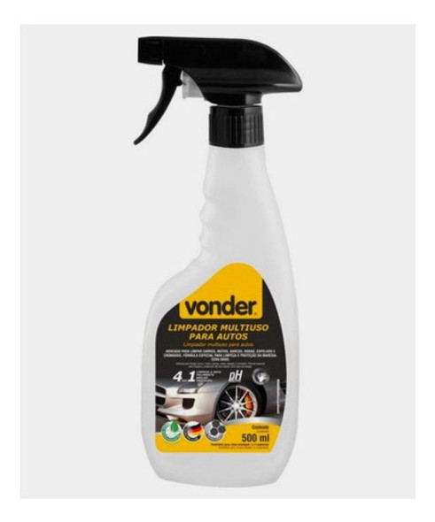 Limpador Automotivo 500ml Multiuso 4 Em 1 - Vonder 0
