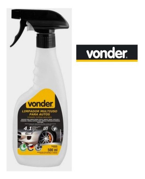Limpador Automotivo 500ml Multiuso 4 Em 1 - Vonder 1