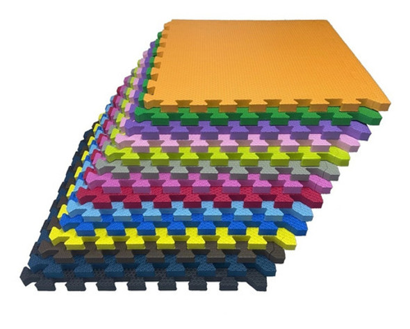 Kit 10 Tapete Tatame De Encaixe Eva Bebe Infantil 50x50 20mm 0