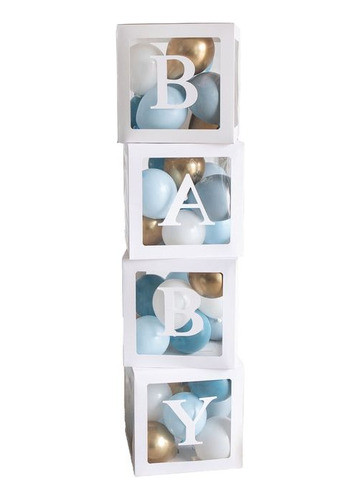 Cubo Letras Baby 4 U Baby Shower Decoracion Eventos 0