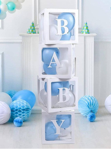 Cubo Letras Baby 4 U Baby Shower Decoracion Eventos 1