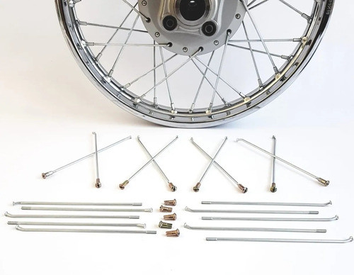 Set Rayos Traseros T2 36 Premium Suzuki Dr 350 0