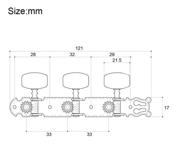Jogo De Tarraxas Pino Fino Para Violão Aço Smart Cromada 1