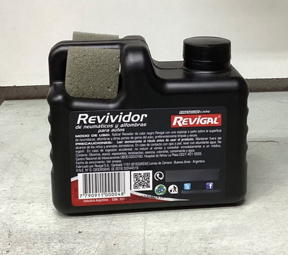 Revividor Negro Para Neumáticos Y Alfombras Revigal 1