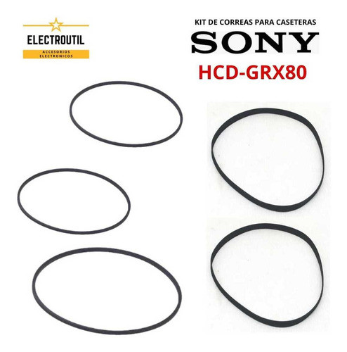 Kit De Correas Para Caseteras Sony Hcd-grx80 0