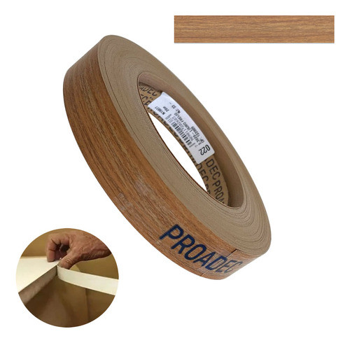 Fita De Borda Pvc Louro Freijó 22mm X 300m Proadec 0