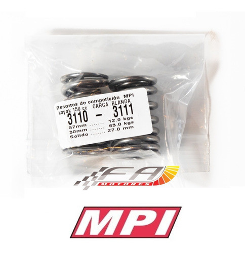 Resortes Válvula Mpi Kayak Varillero 150cc Duro 3114 3115 1