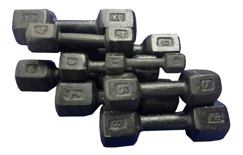 Mancuerna De Hierro Hexagonales / Fundicion Macizo X Kilo 0