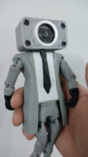 Skibidi Toilet Speakerman Flexi/articulado 3d 1