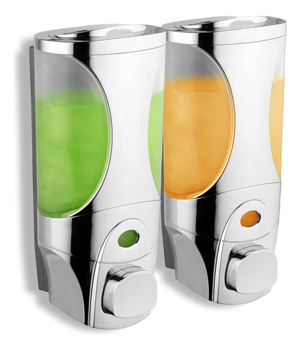2 Dispensadores Con Sistema Dosificador Para Jabon/champu 0