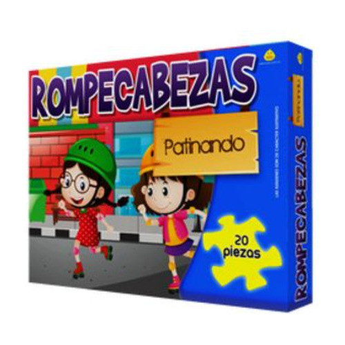 Puzzle Patinando 20 Piezas 26x19,5x4,5 Cm Yuyu - 310y 0