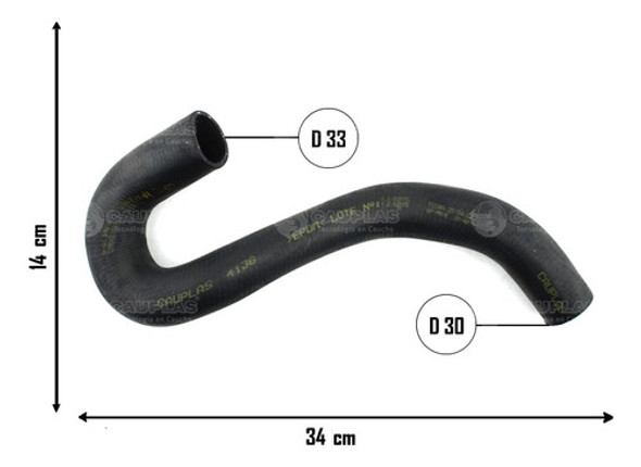 Manguera Radiador Inferior Para Ford Courier Fiesta 1.6 1