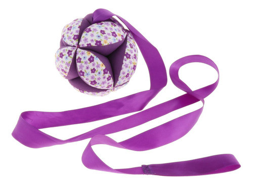 Roxo Infantil Macia Pelúcia Chocalho Bola Crianças 0