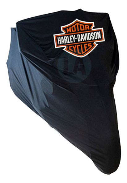 Capa Para Cobrir Harley Davidson Road King Tecido Com Logo 0