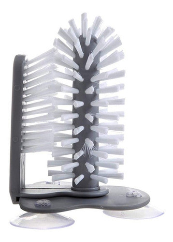 Cepillo Doble Lava Copas Vasos Manual Con Ventosas Entrega 0