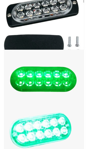 Lampara Luz Led 12 Smd Strobo Flash Baliza Emergencia 12/24v 0