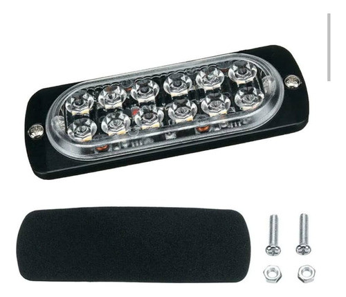Lampara Luz Led 12 Smd Strobo Flash Baliza Emergencia 12/24v 1